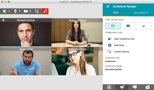 Client application TrueConf for OSx